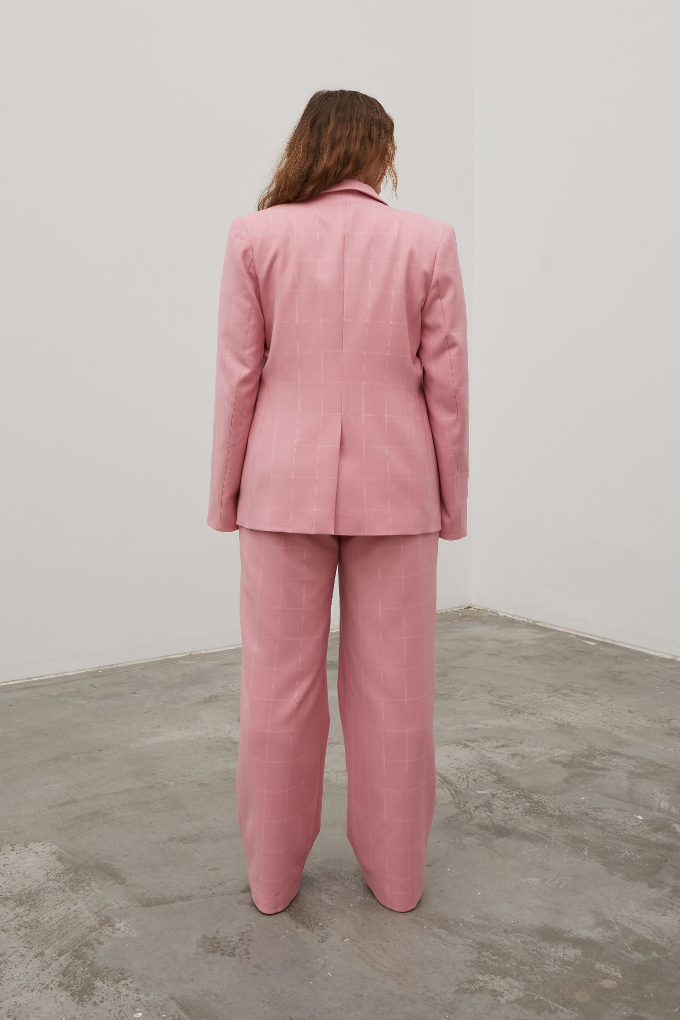 Bobbi Boyfriend Pant Pink Check