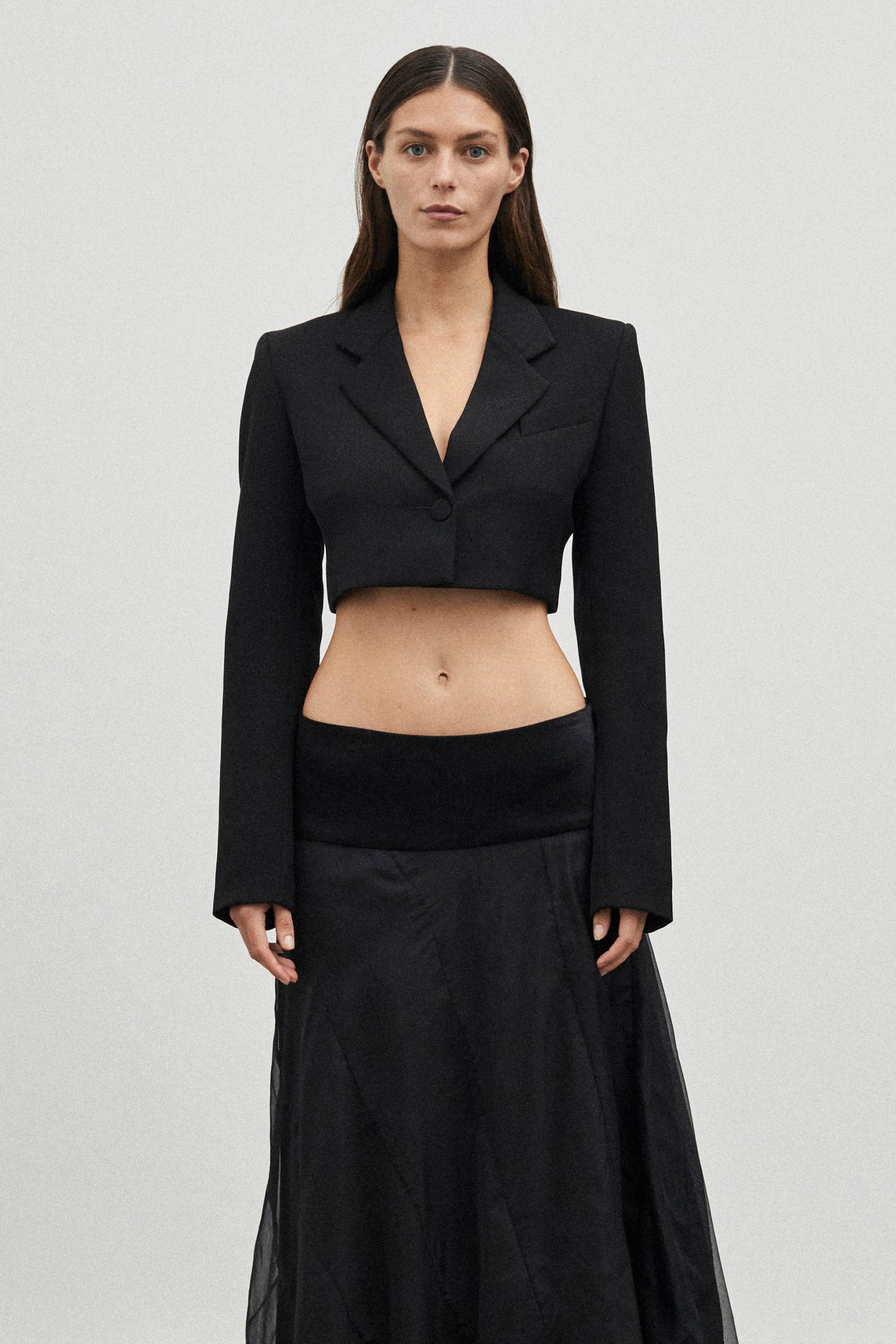 Oh Crop Bolero Black