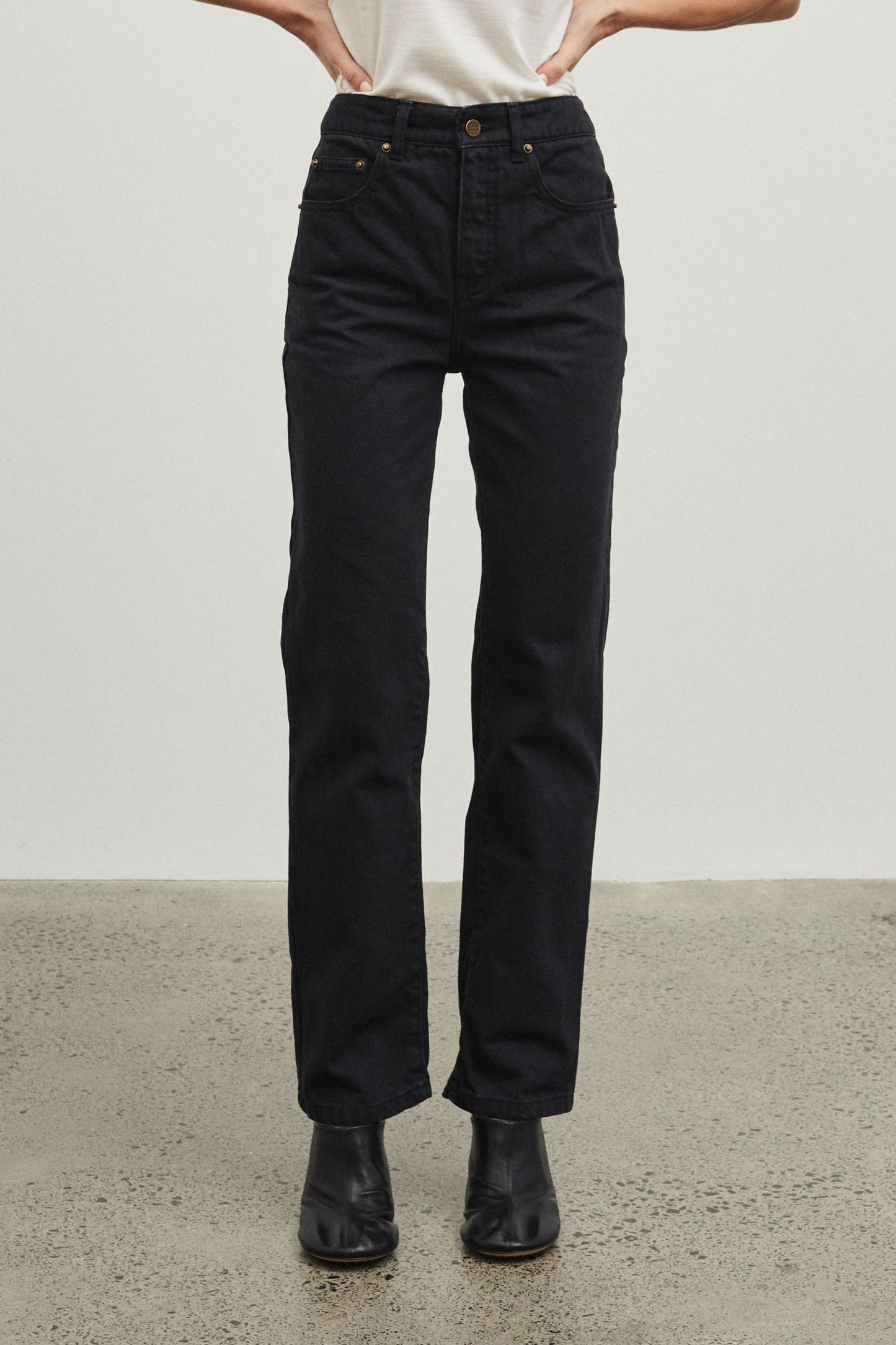 01 Jeans Full Length Black