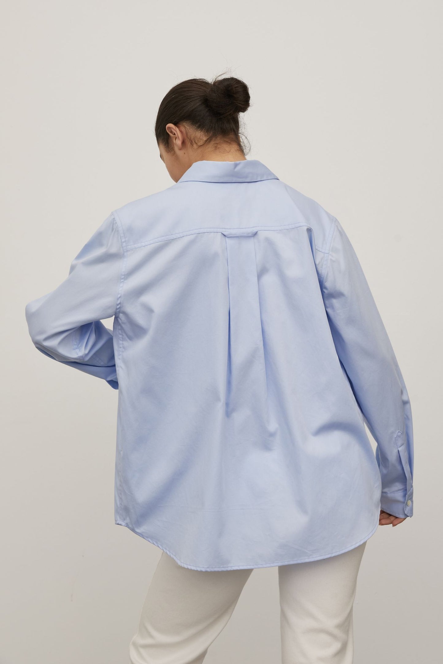 Boyfriend Shirt Powder Blue