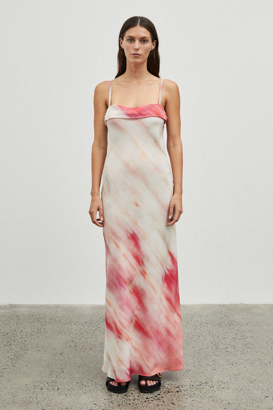 Sundown Dress Blur Floral